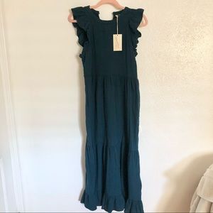 Universal Thread Long dress with ruffled sleeves